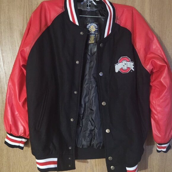 The Ohio State Buckeyes Team Jacket Boys Size XL 14/16 Brand New Red & Black - Picture 1 of 10